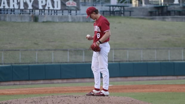Alabama's Kade Woods pitches at UAB